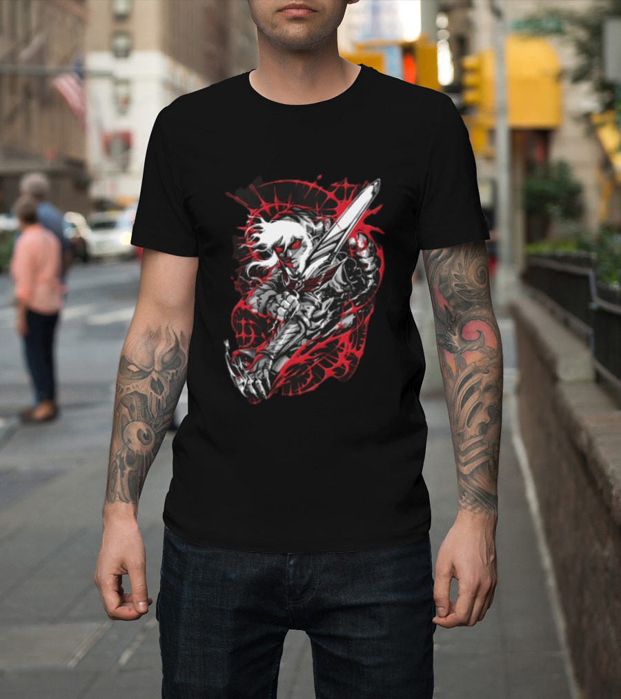 The Legend Of Zelda Link Swallowed By Darkness Red And Black T-Shirt