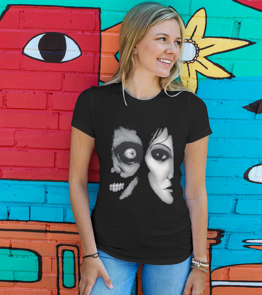 The Painter Halloween 2026 Creepy Face Illusion T-Shirt