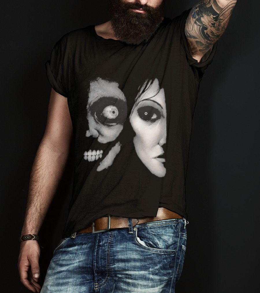 The Painter Halloween 2026 Creepy Face Illusion T-Shirt