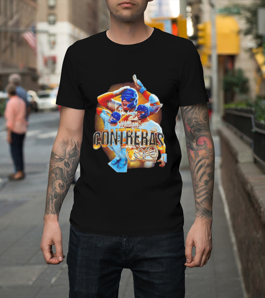 William Contreras Milwaukee Brewers Player Collage 2026 T-Shirt