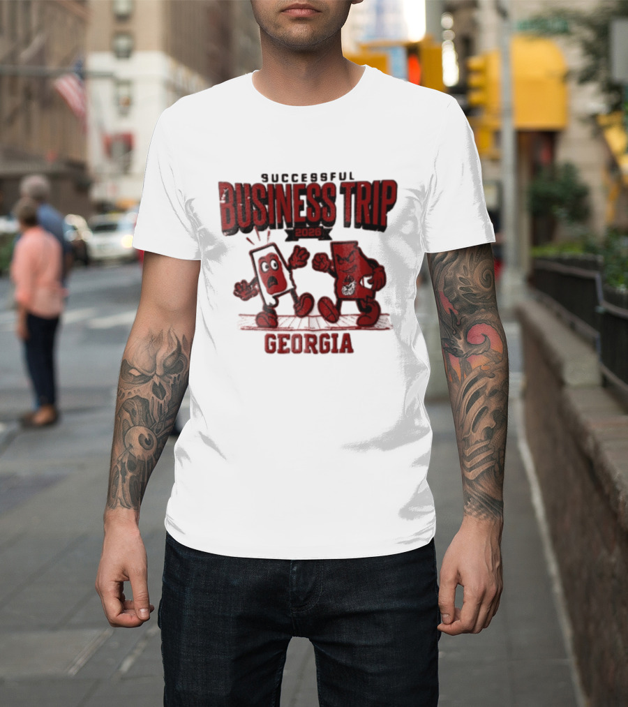 Georgia Bulldogs Successful Business Trip 2026 Football Vs Alabama Crimson Tide T-Shirt