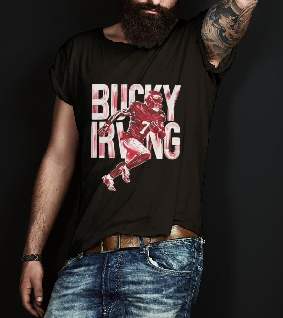 Bucky Irving Tampa Bay Buccaneers Brush Stroke Number 7 T-Shirt