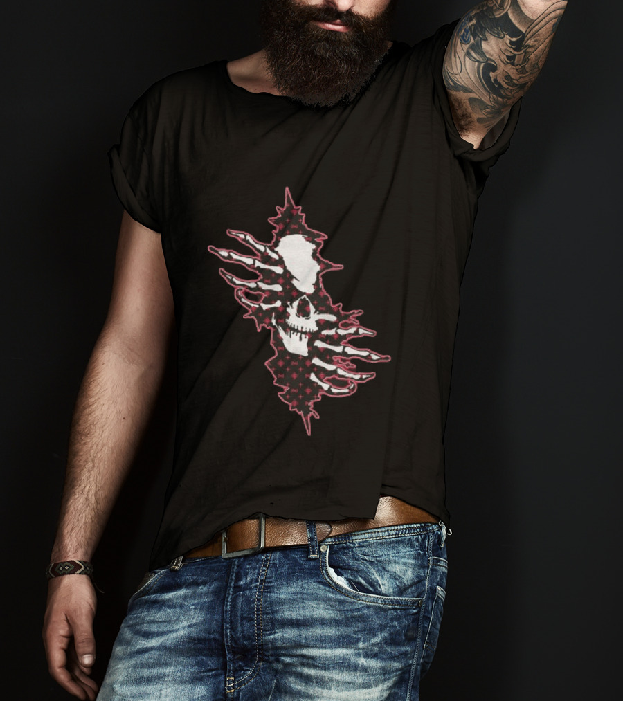 Hollowsquad Ripped Skull Patch T-Shirt