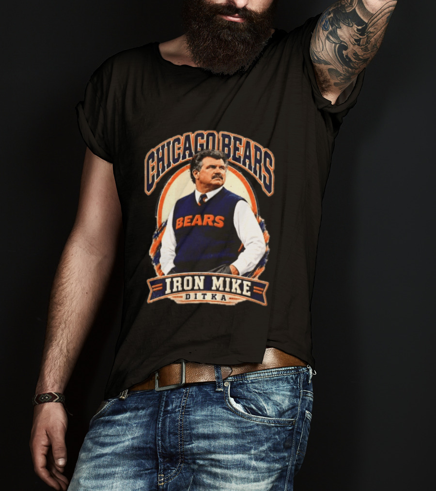 Chicago Bears Iron Mike Ditka NCAA Football T-Shirt
