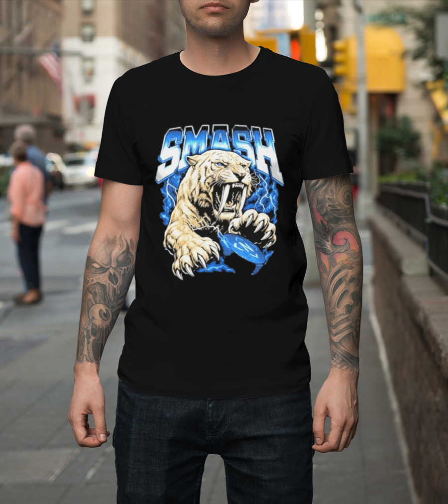 SMASH Predators 2026 Nashville Fierce Tiger Claw Lightning T-Shirt