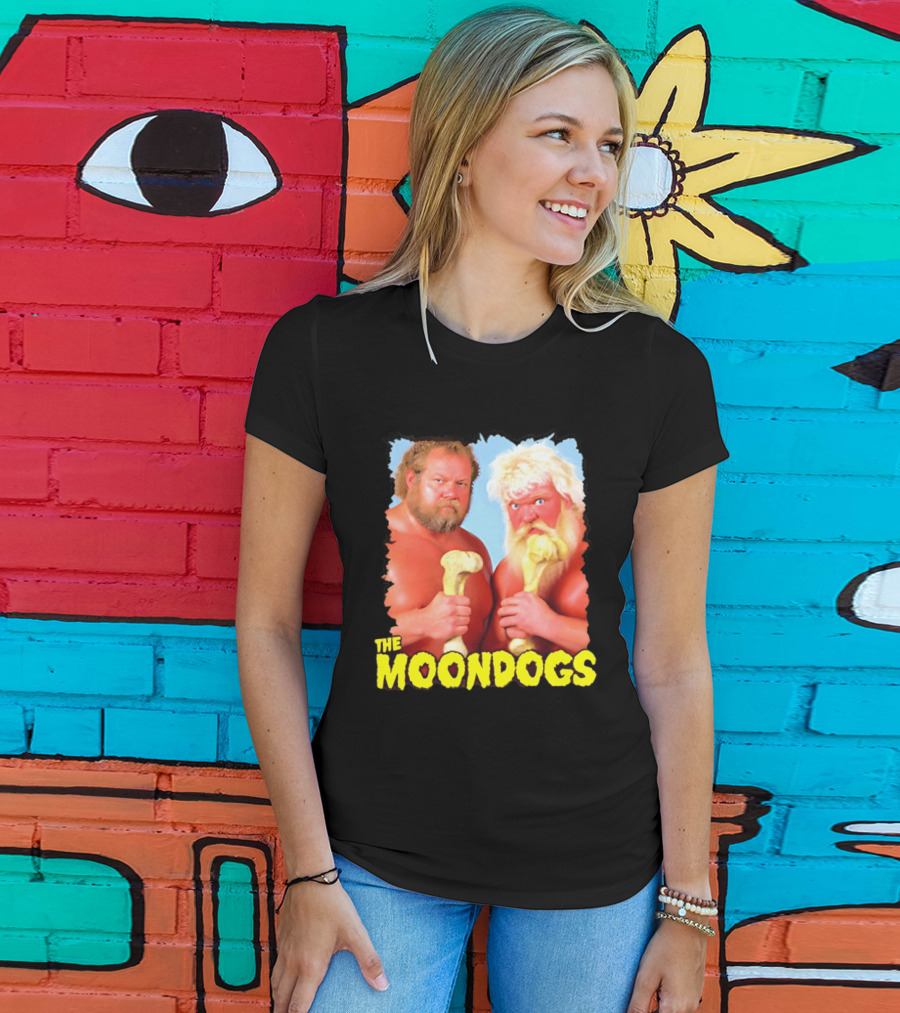 The Moondogs Wrestling Tag Team Iconic Bone Props T-Shirt