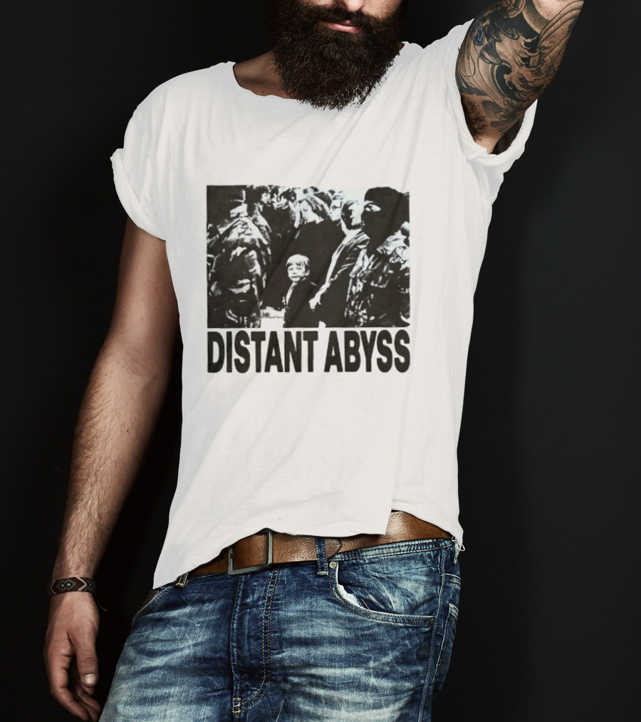 Distant Abyss Protest Conflict Military Scene T-Shirt