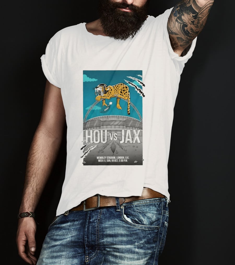 HOU Vs JAX Wembley Stadium London Week 6 Sun 18 Oct 2:30 PM T-Shirt