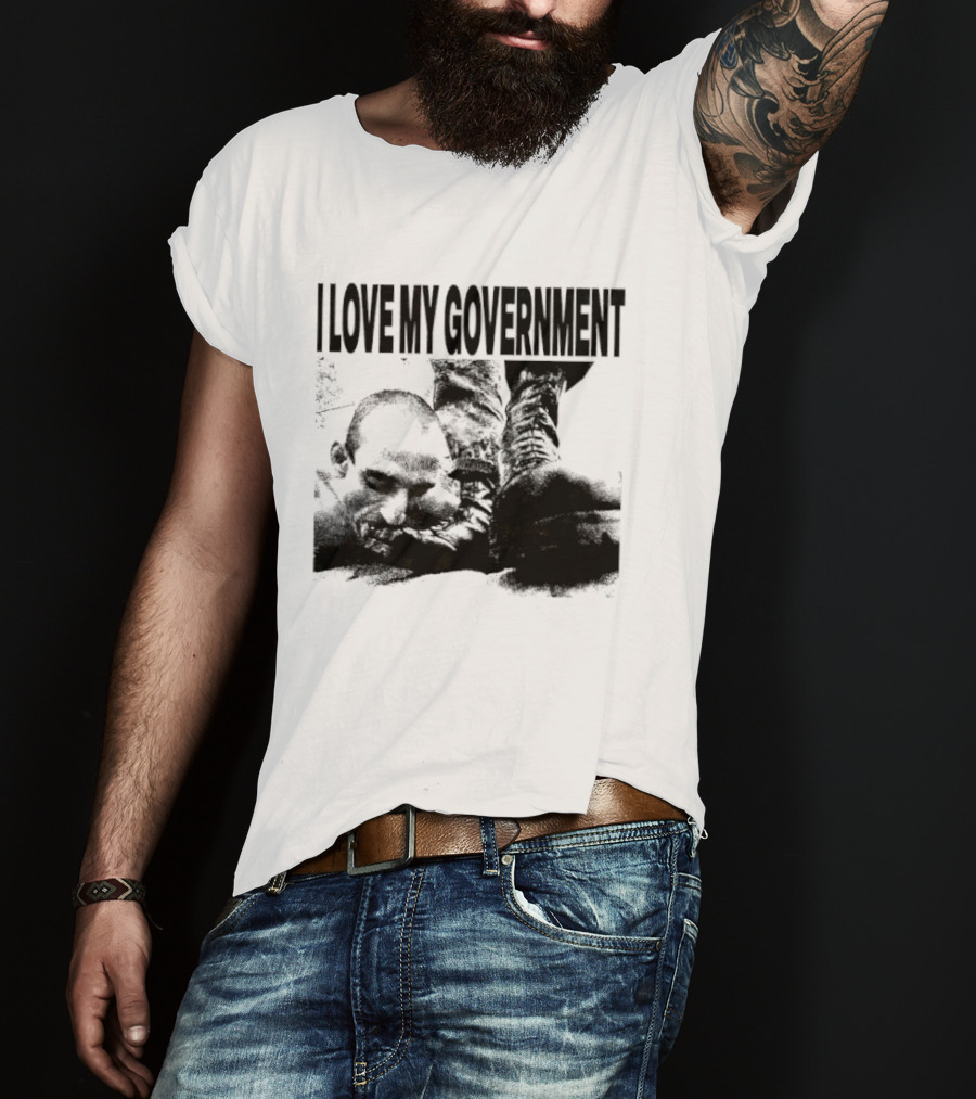 I Love My Government Bootleg Satire Grunge T-Shirt