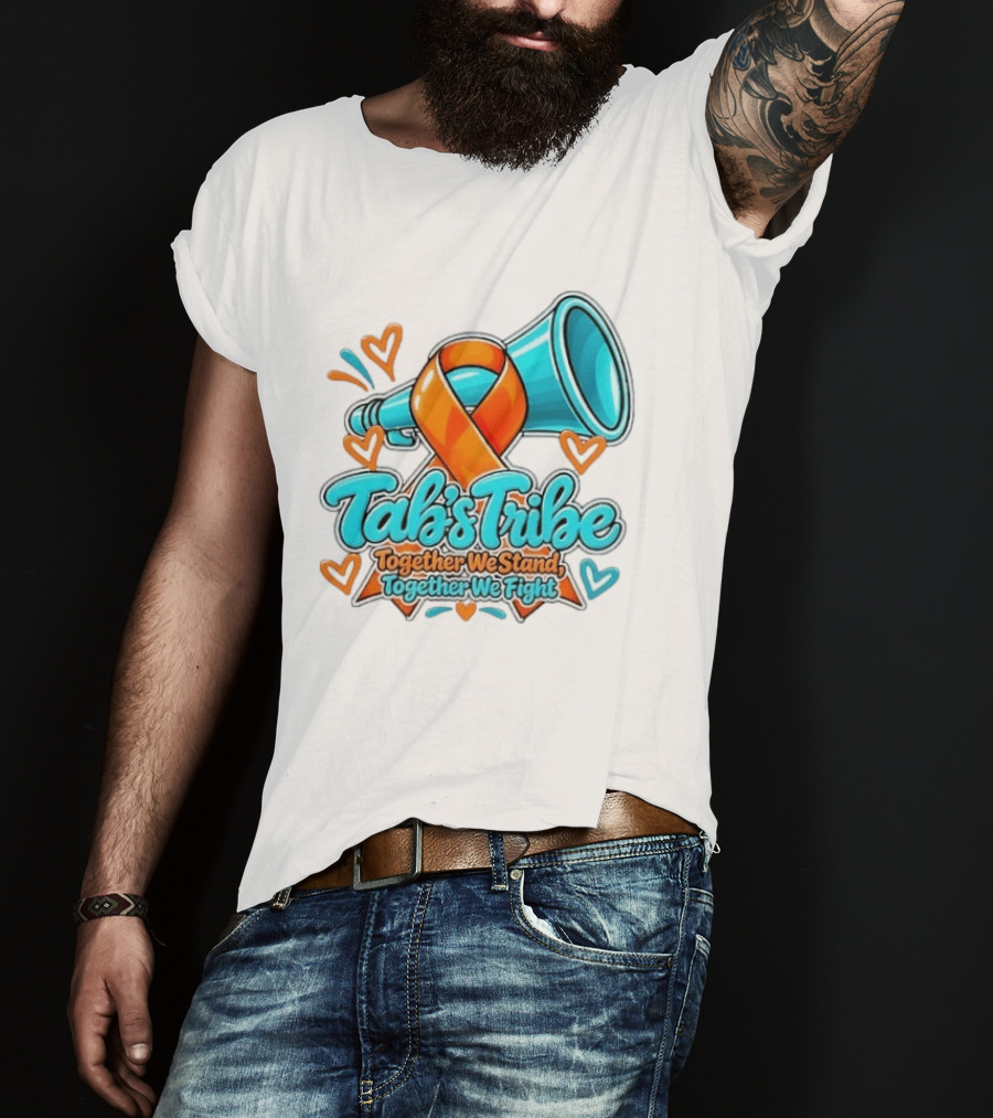 Tab's Tribe Orange Ribbon Together We Stand Fight T-Shirt