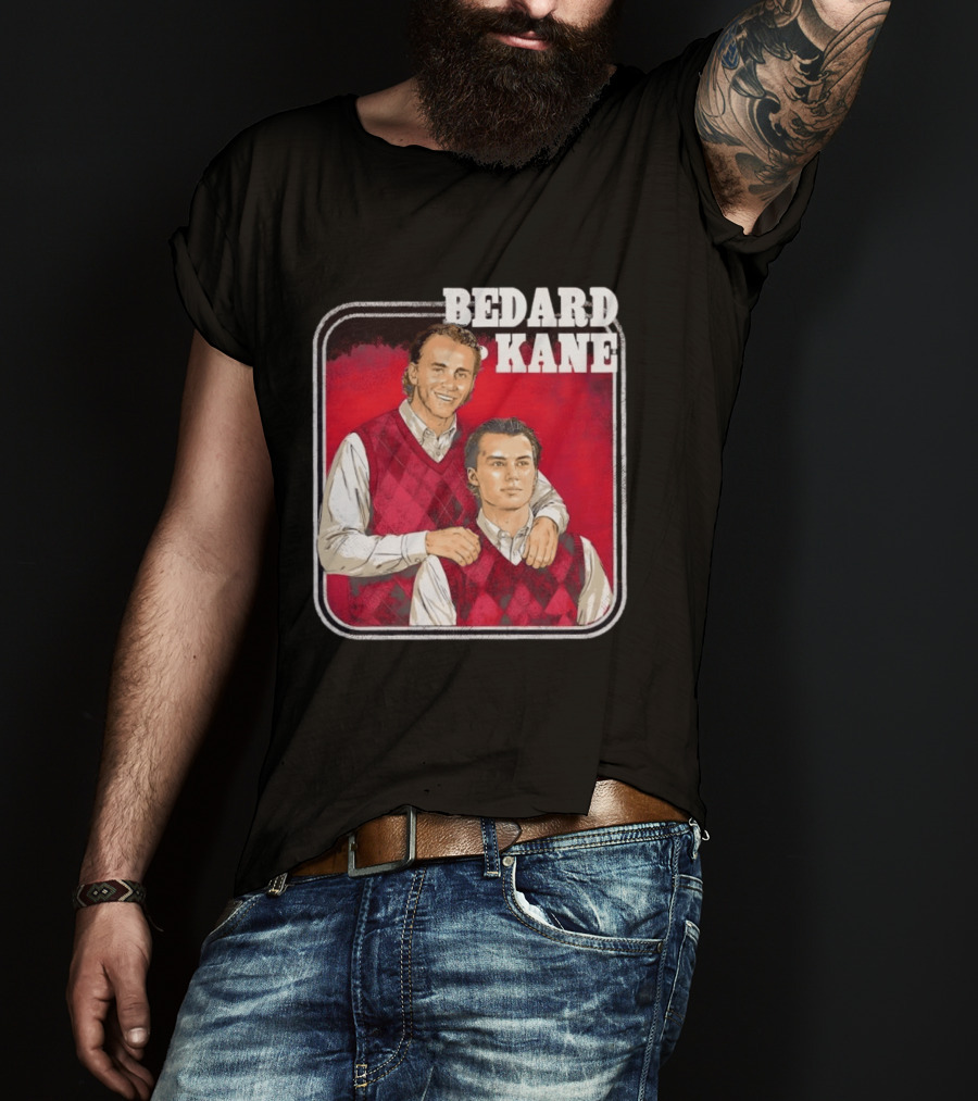 Connor Bedard Patrick Kane Chicago Step Brothers Hockey T-Shirt
