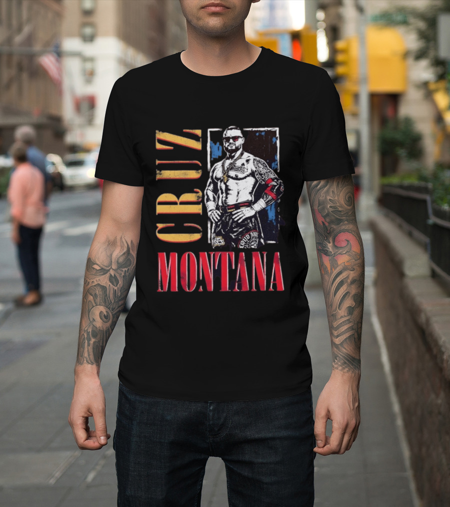 Cruz Montana WWE NXT Wrestling Solid T-Shirt