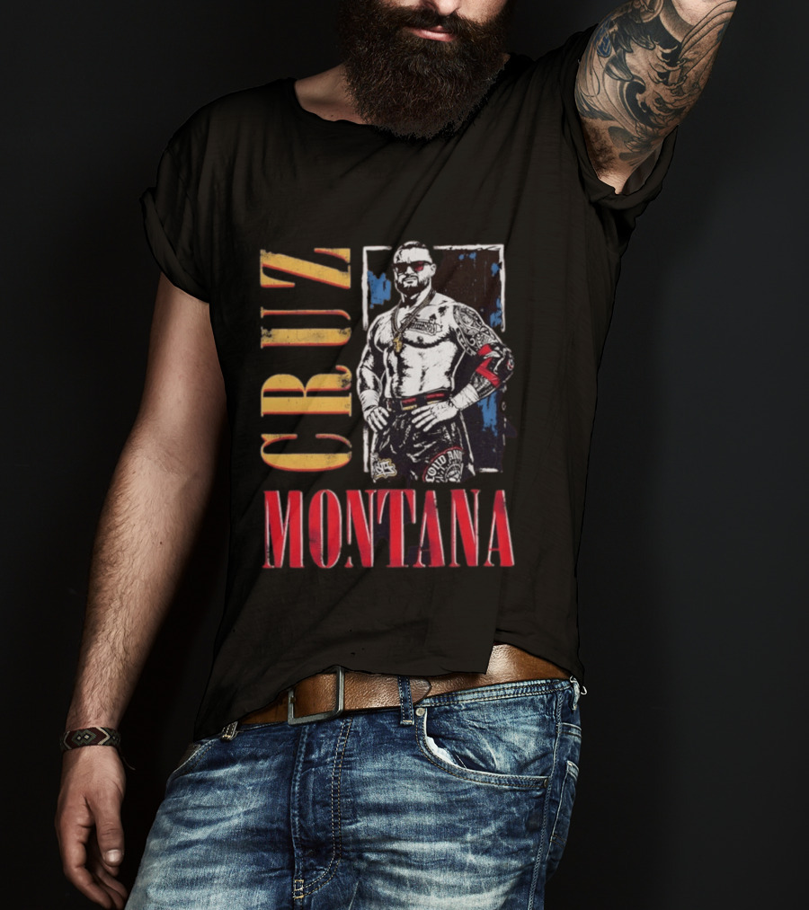 Cruz Montana WWE NXT Wrestling Solid T-Shirt