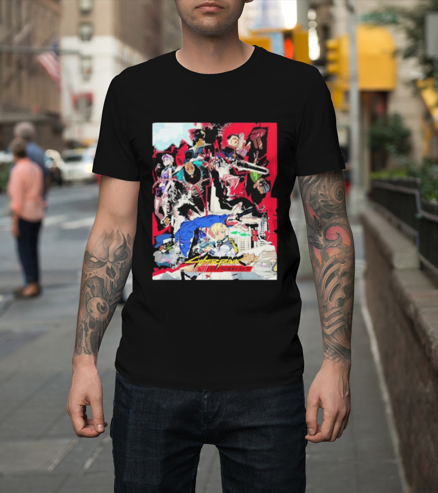 Cyberpunk Edgerunners 2 Only On Netflix October 20 2026 Anime Characters And Action Scenes T-Shirt