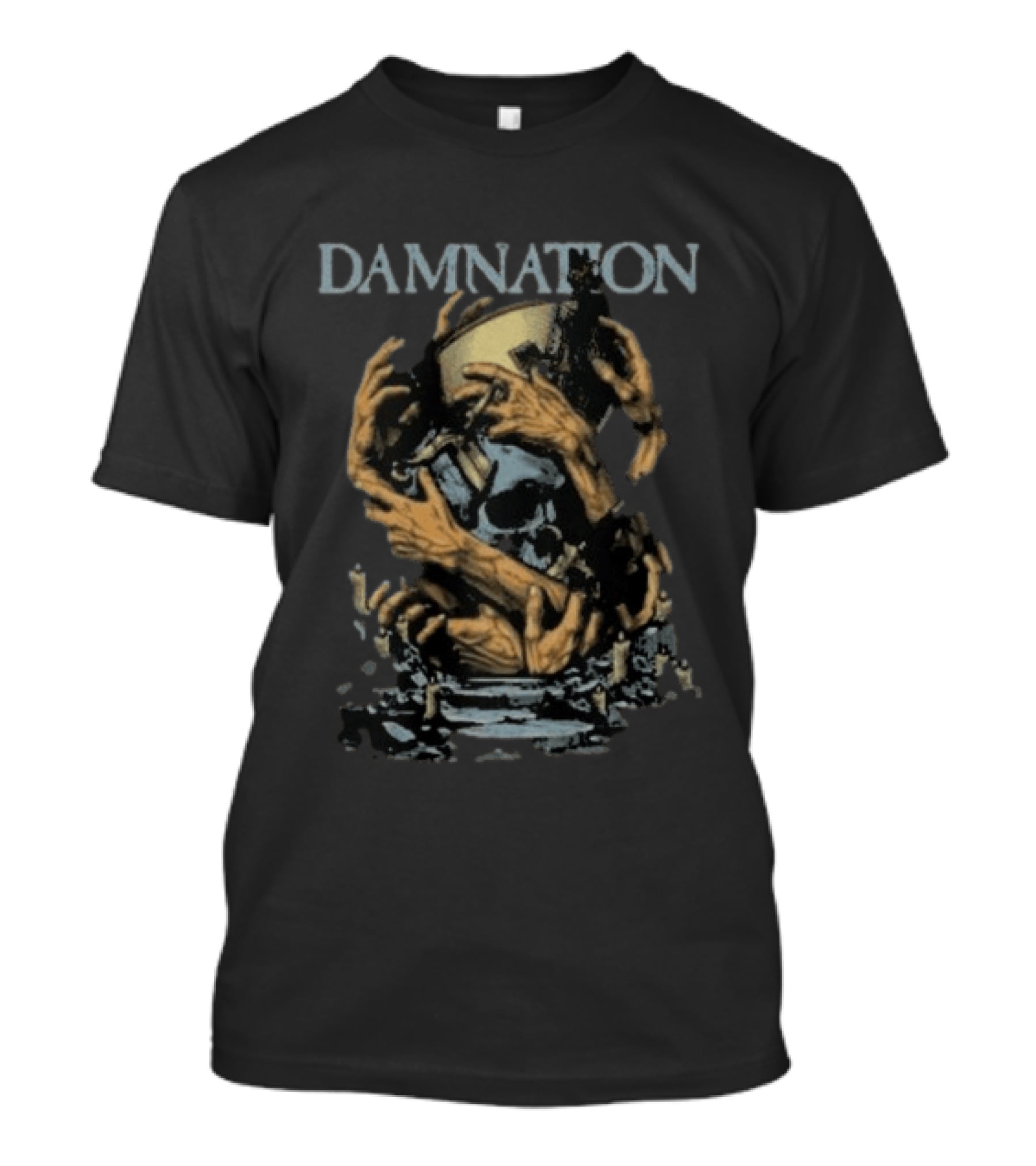 Damnation Festival The Bishop Skull Hands T-Shirt