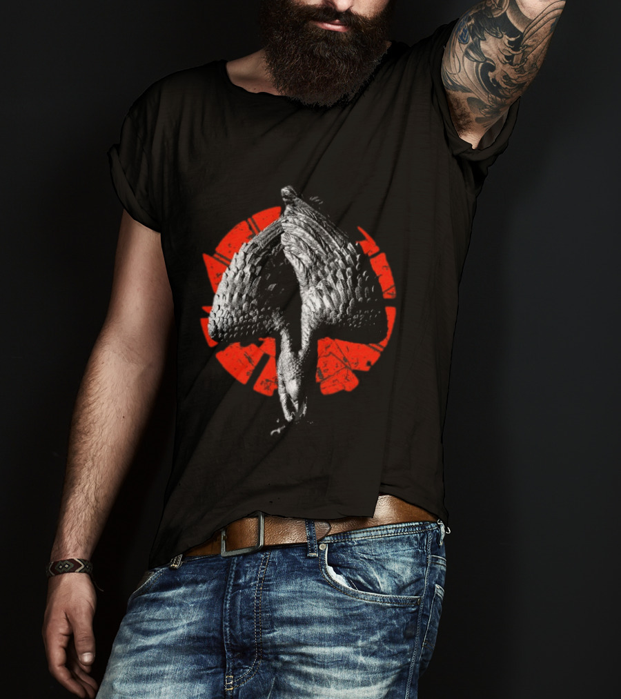 Deathwish Converge Knowledge Will Not Save You Black Longsleeve Bird Red Circle T-Shirt