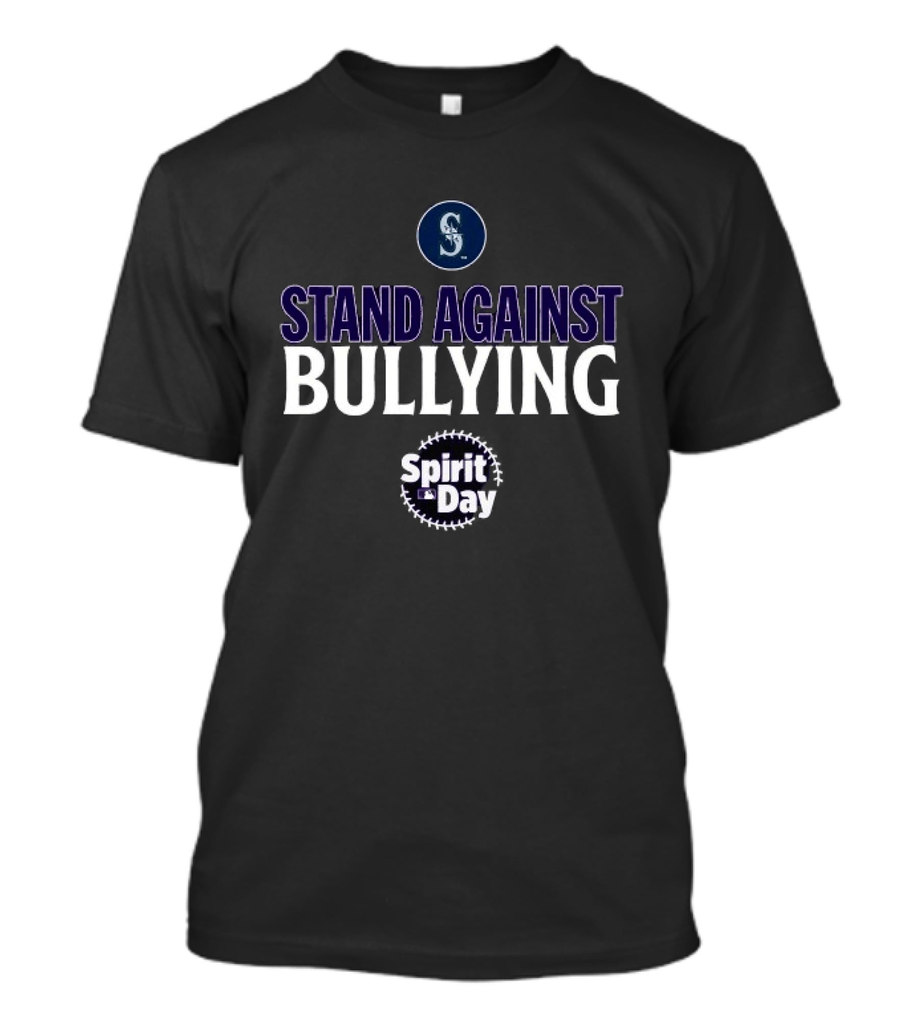 Seattle Mariners Spirit Day Stand Against Bullying MLB T-Shirt