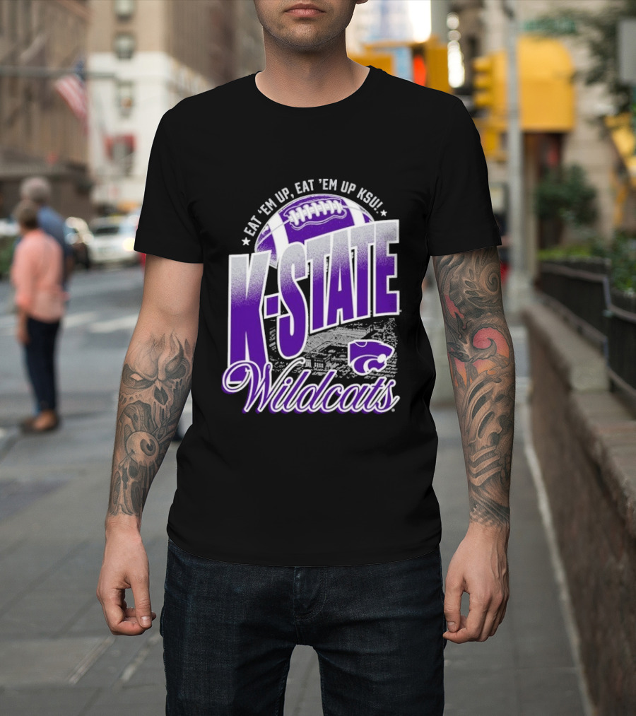 K State Wildcats Football Eat 'Em Up KSU T-Shirt