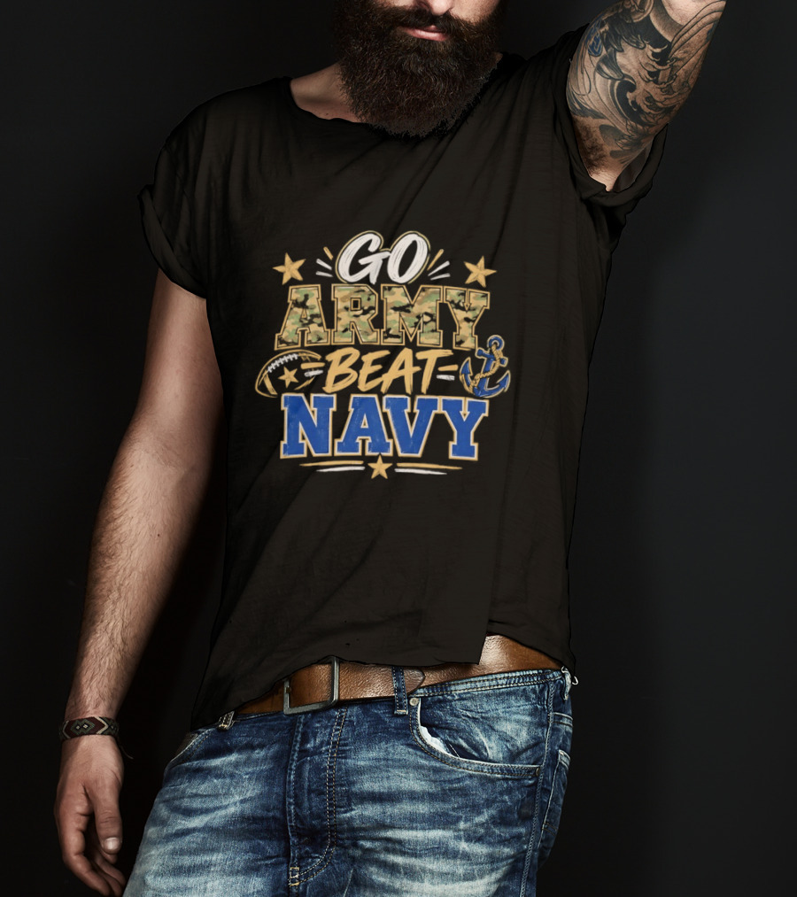 Go Army Beat Navy Stars And Anchor Rivalry T-Shirt