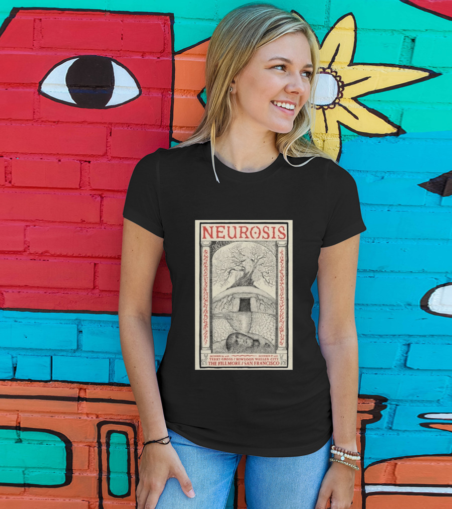 Neurosis At The Fillmore San Francisco October 16th 17th 2026 Terry Gross Kowloon Walled City T-Shirt