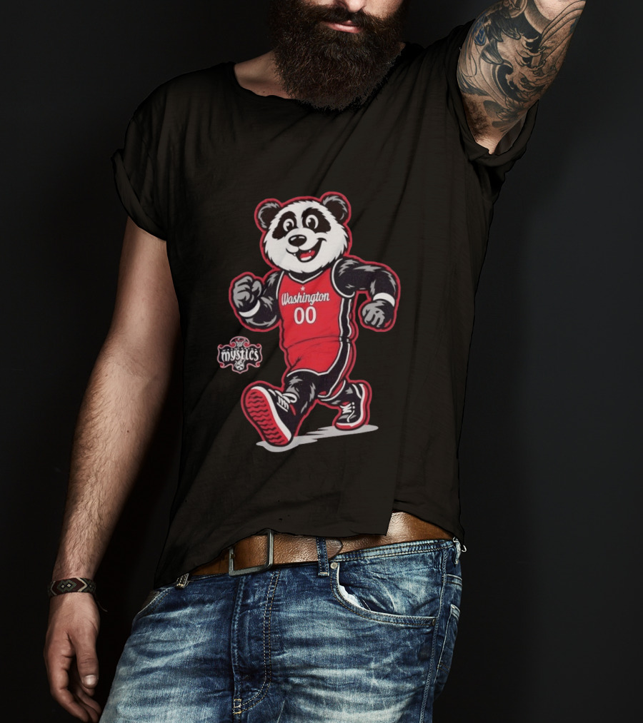 Washington Mystics Panda 00 Jersey T-Shirt