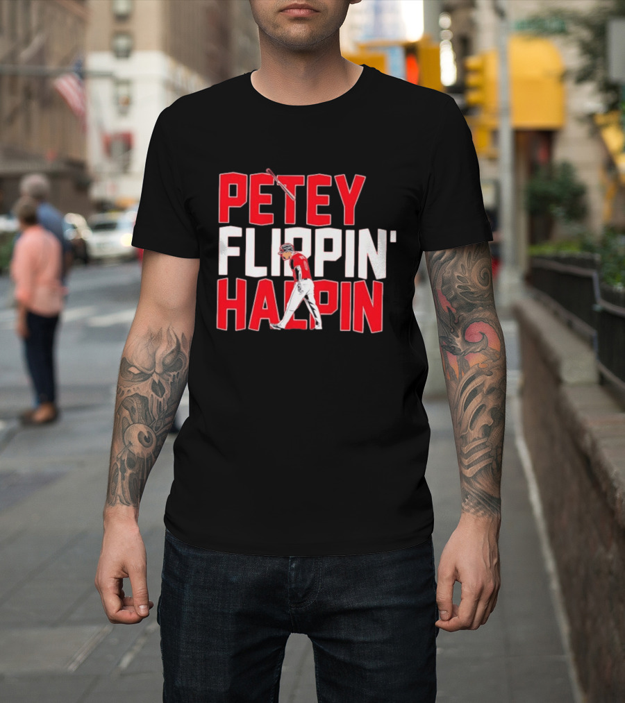 Petey Flippin' Halpin Baseball Cleveland Guardians T-Shirt