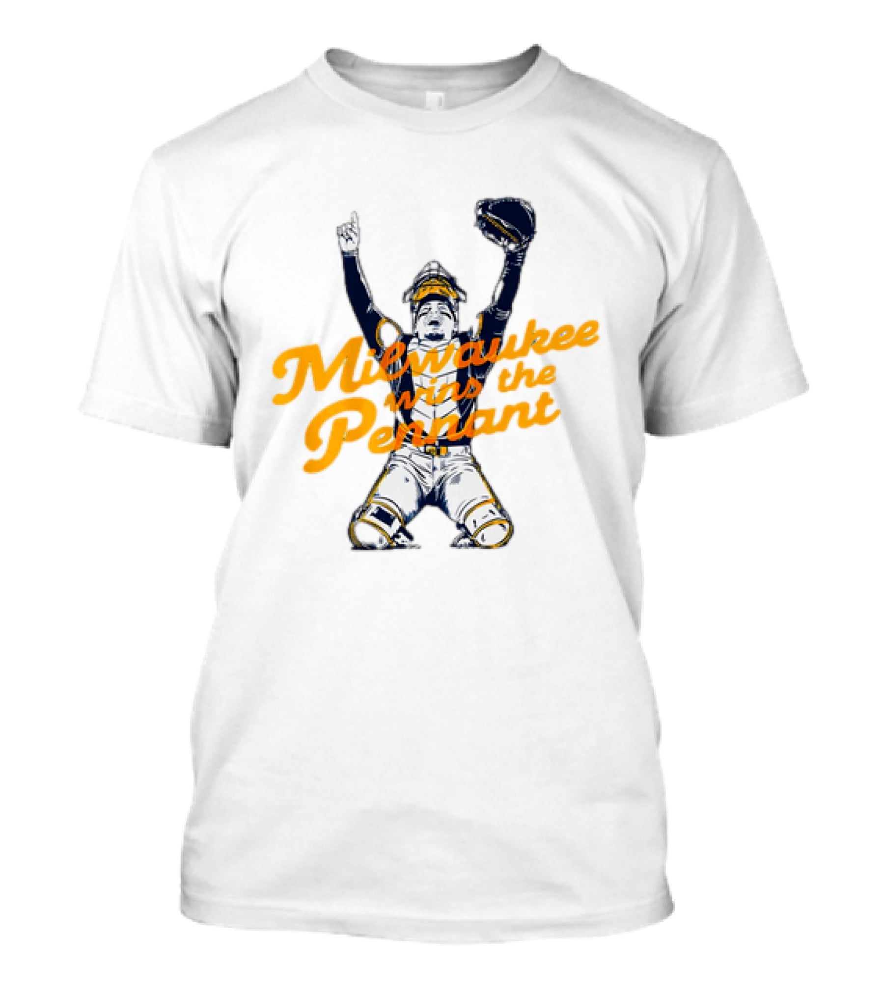 Milwaukee Wins The Pennant Celebration Catcher T-Shirt