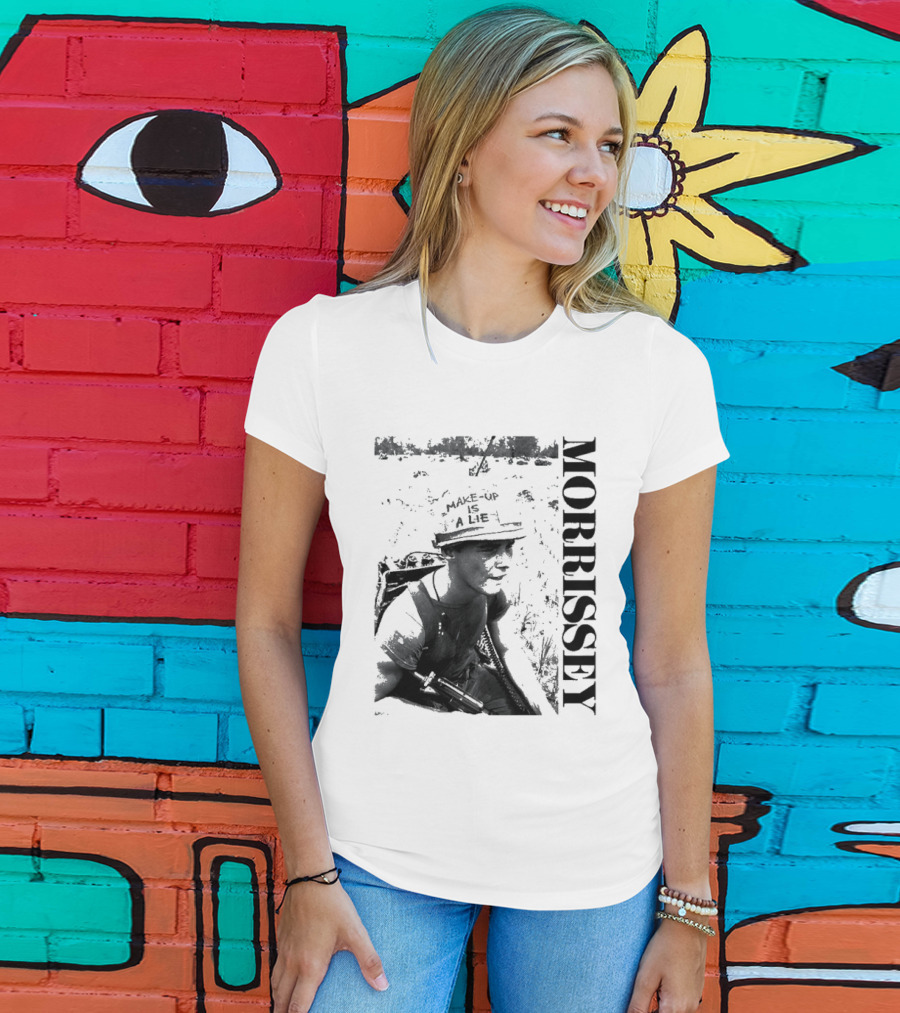 Morrissey Make Up Is A Lie Combat 2026 Tour T-Shirt