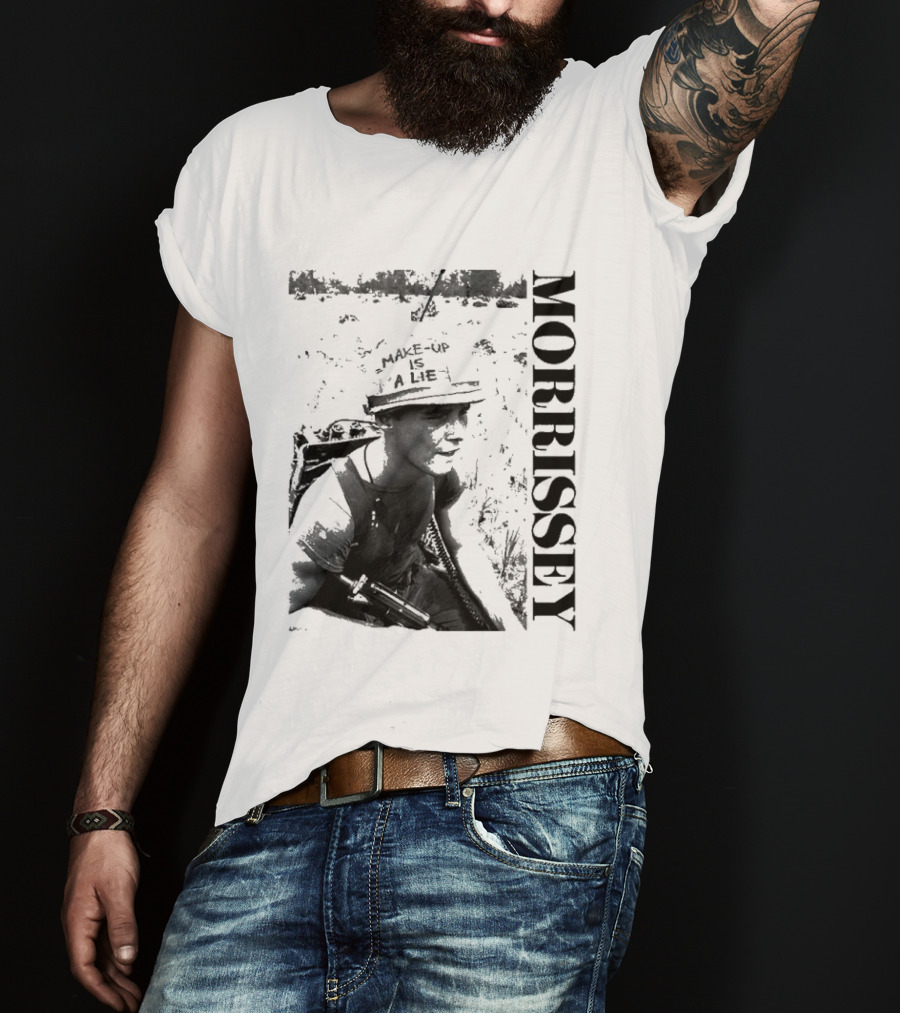 Morrissey Make Up Is A Lie Combat 2026 Tour T-Shirt