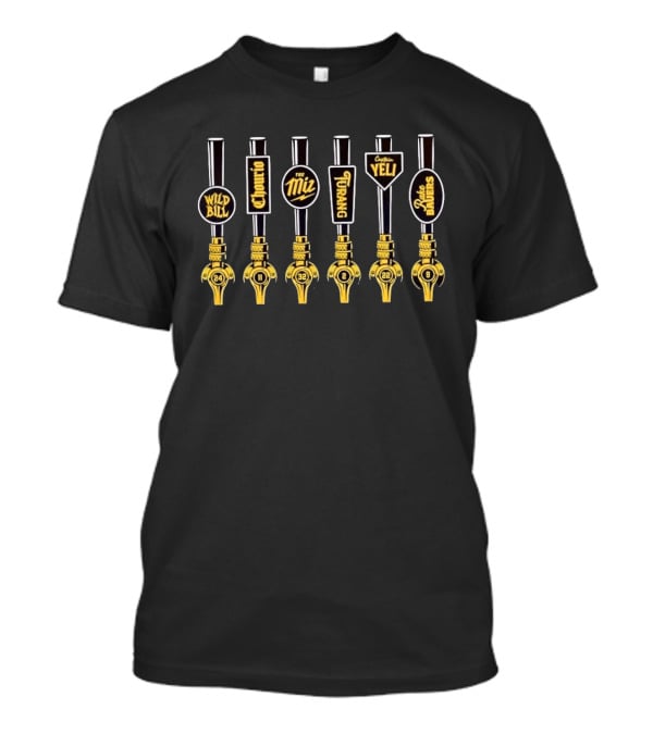 Milwaukee Brewers Baseball Wild Bill Chourio The Miz Turang Captain Yeli Rake Bauers Crew On Tap T-Shirt