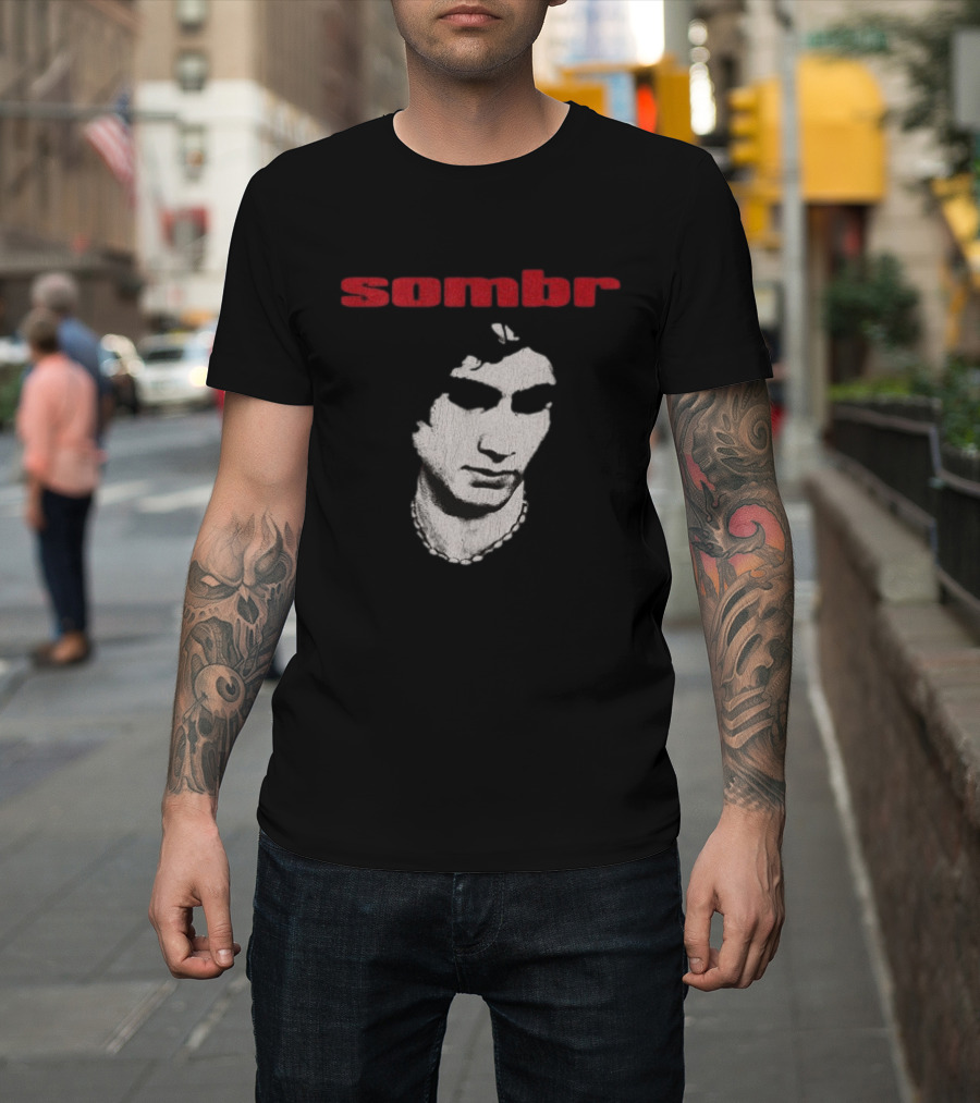 Sombr Store 2026 You Are The Reason Dateback Tour Necklace Face T-Shirt