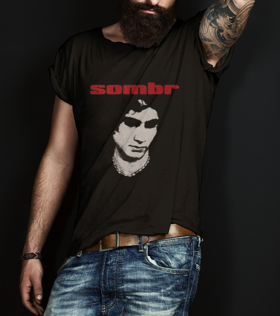 Sombr Store 2026 You Are The Reason Dateback Tour Necklace Face T-Shirt