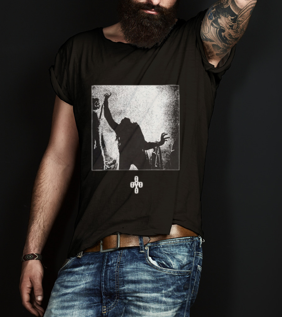 October's Very Own Store The Exorcist Theatrical Trailer Iconic Horror Imagery Black And White T-Shirt