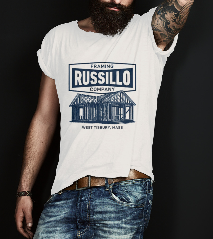 Russillo Framing Company West Tisbury Mass Building T-Shirt