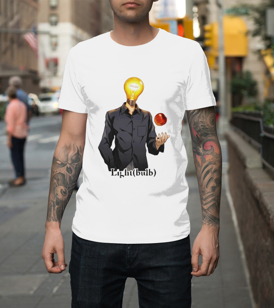 Yagami Raito Lightbulb Apple Interaction T-Shirt