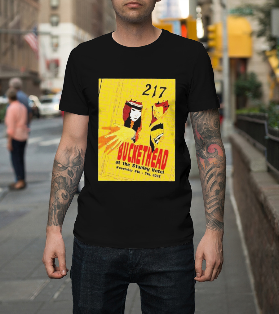 Buckethead 217 At The Stanley Hotel November 6th & 7th 2026 T-Shirt