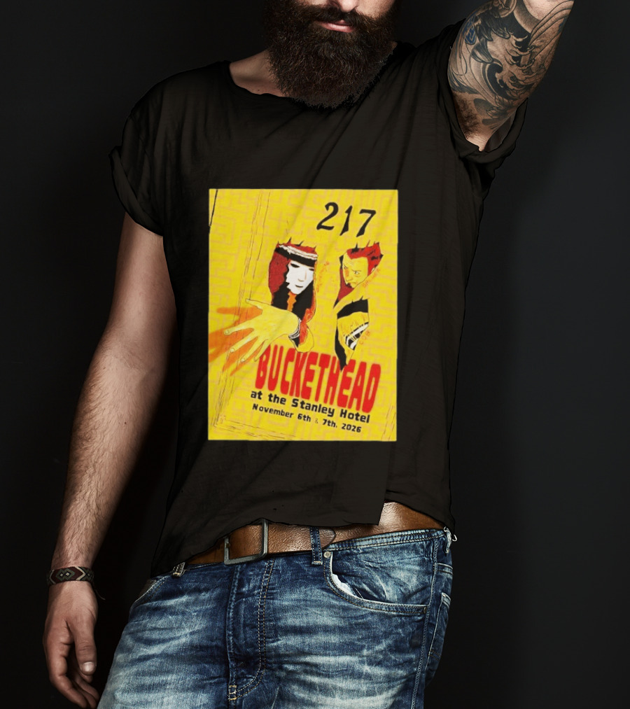 Buckethead 217 At The Stanley Hotel November 6th & 7th 2026 T-Shirt