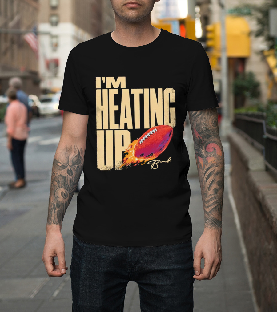 I'm Heating Up Jameis Winston New York Giants Stacked Football T-Shirt