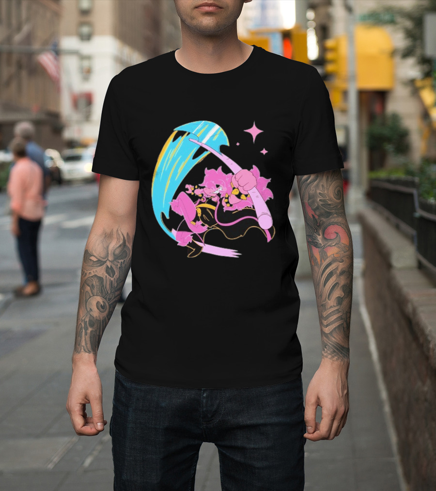 Deltarune Rudebuster Axe Character Slash Attack T-Shirt