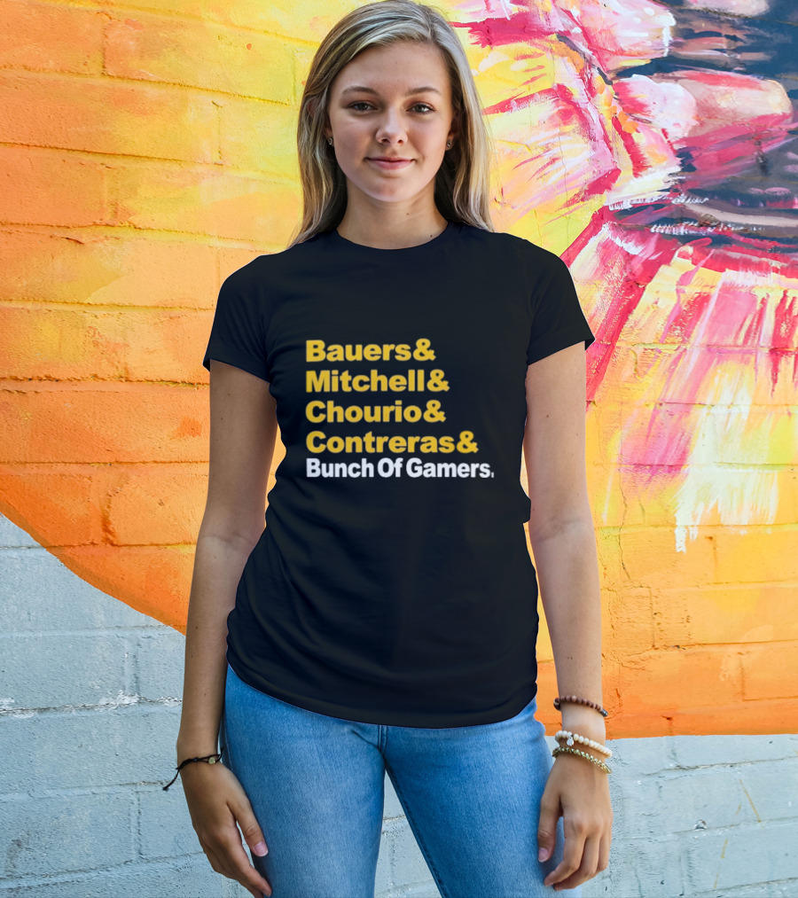 Milwaukee Brewers Bauers Mitchell Chourio Contreras Bunch Of Gamers T-Shirt