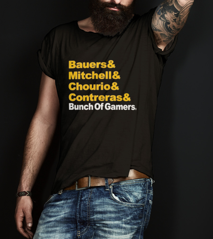 Milwaukee Brewers Bauers Mitchell Chourio Contreras Bunch Of Gamers T-Shirt