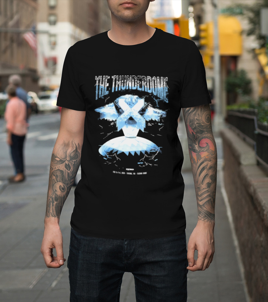 Excision The Thunderdome 2026 Ice Mountain X Lightning Event Dates 12 January 14 January Tacoma Dome T-Shirt
