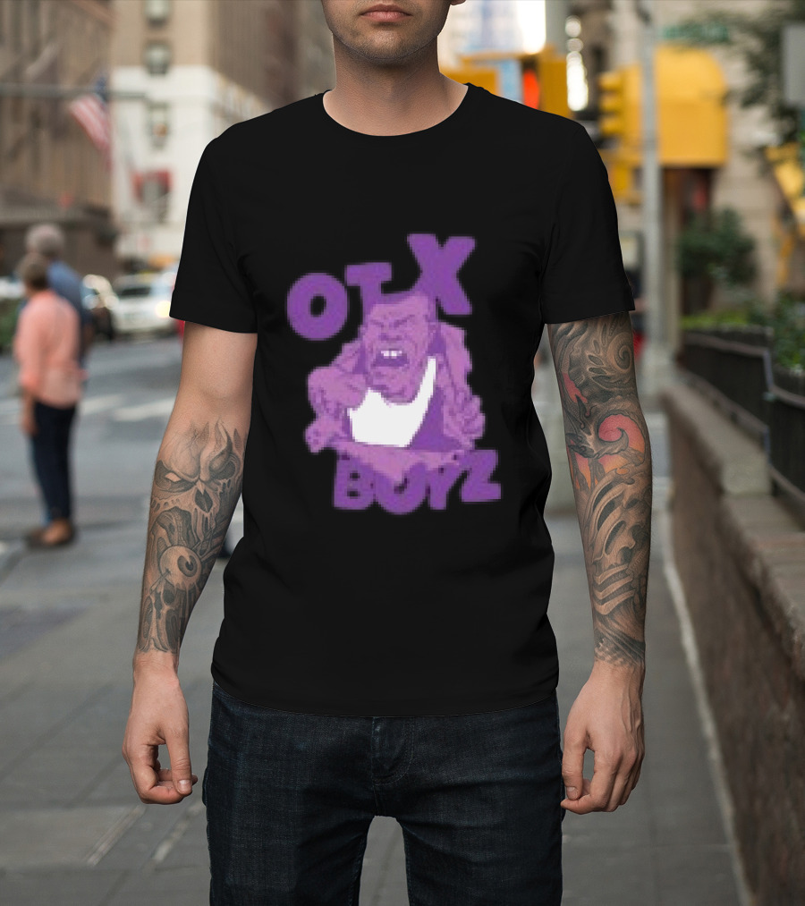 OTX Boyz Purple Character Geezy World Store Breakout T-Shirt