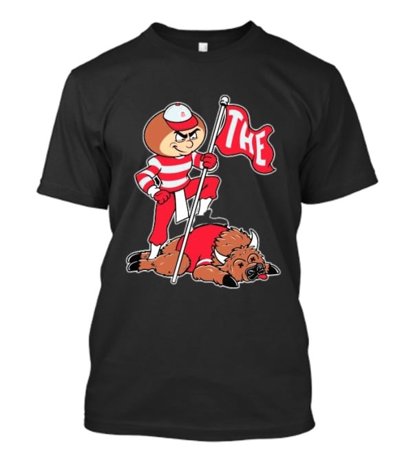 Ohio State Buckeyes Brutus Mascot Dominates Indiana Hoosiers Rivalry Victory T-Shirt