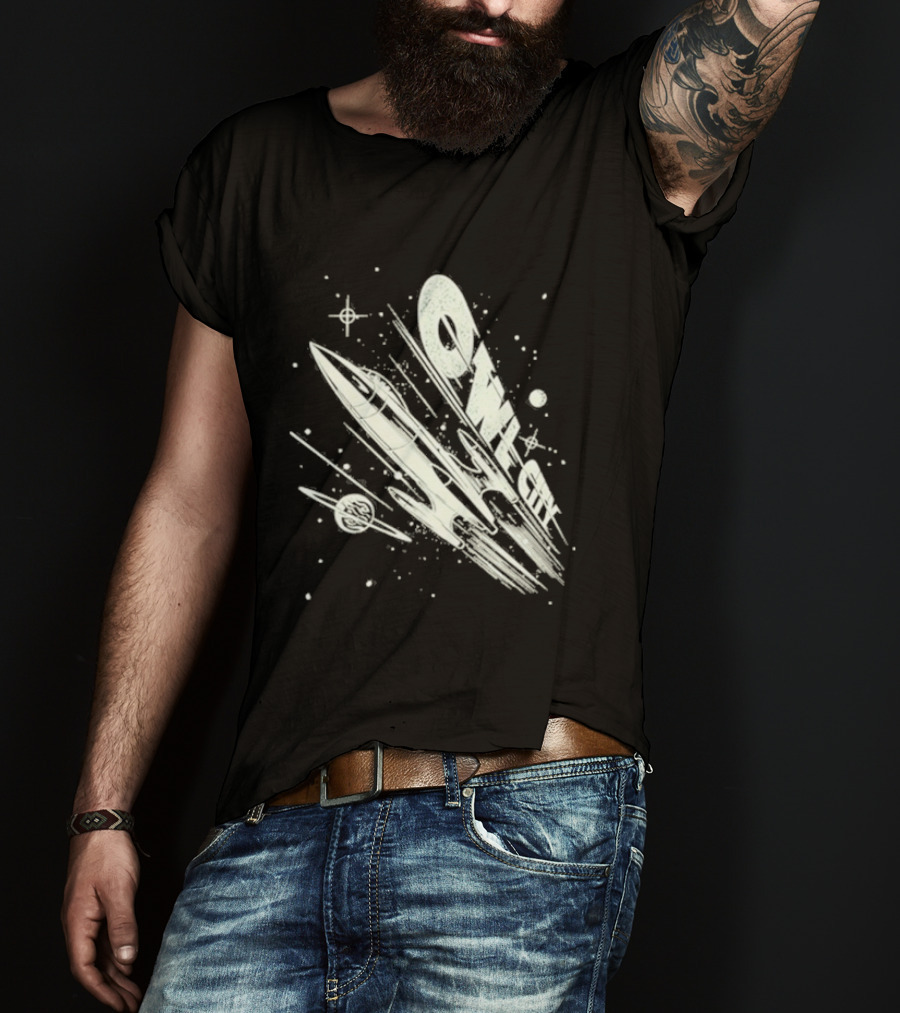 Owl City Rocket Neon Starry Space Adventure T-Shirt