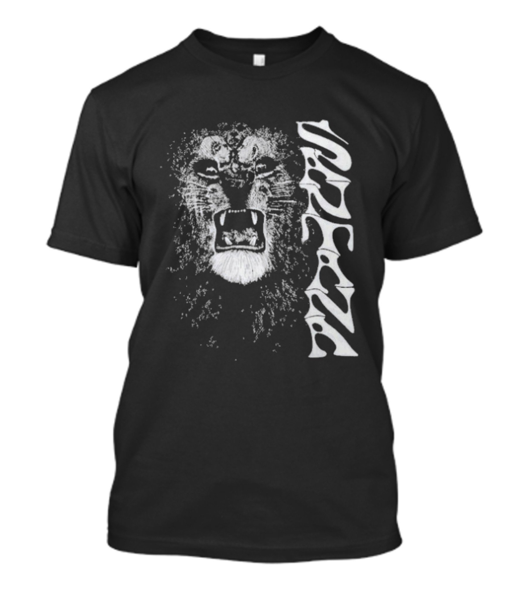 Santana Metallic Lion Roaring Face Psychedelic T-Shirt