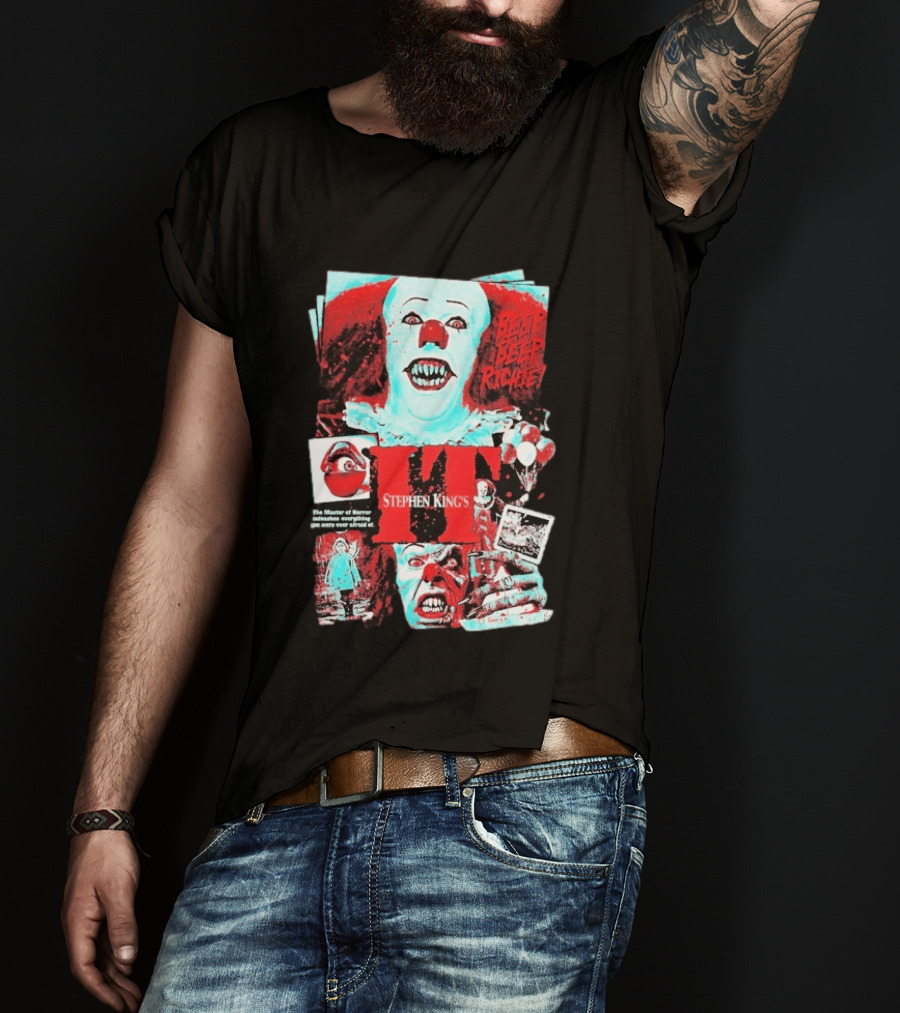Stephen King's IT Beep Beep Richie Pennywise And Nightmare In Derry T-Shirt