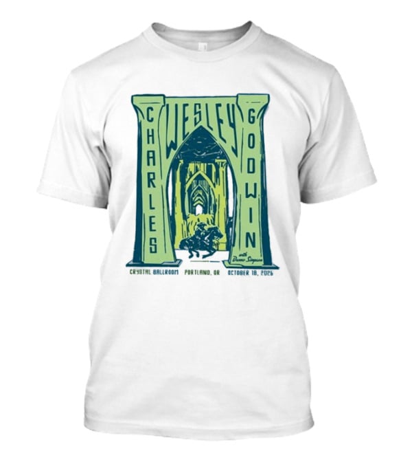 Charles Wesley Godwin With Danno Simpson Crystal Ballroom Portland OR October 18 2026 T-Shirt