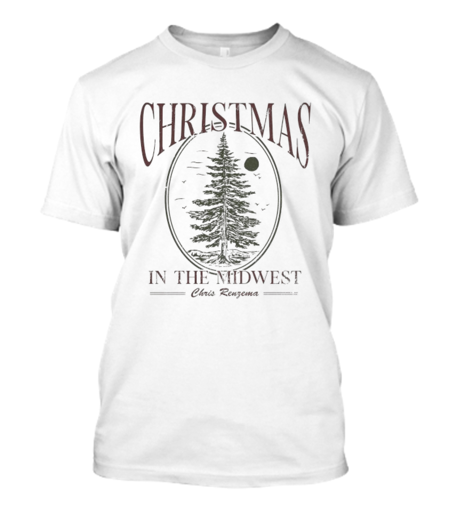 Chris Renzema Midwest Christmas Tree T-Shirt