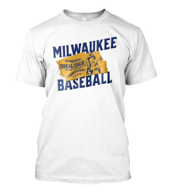Milwaukee Baseball Official League Fully Guaranteed Pitching Catching T-Shirt